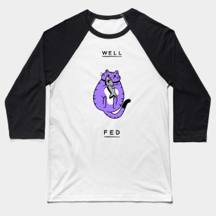 Well Fed Cat Baseball T-Shirt